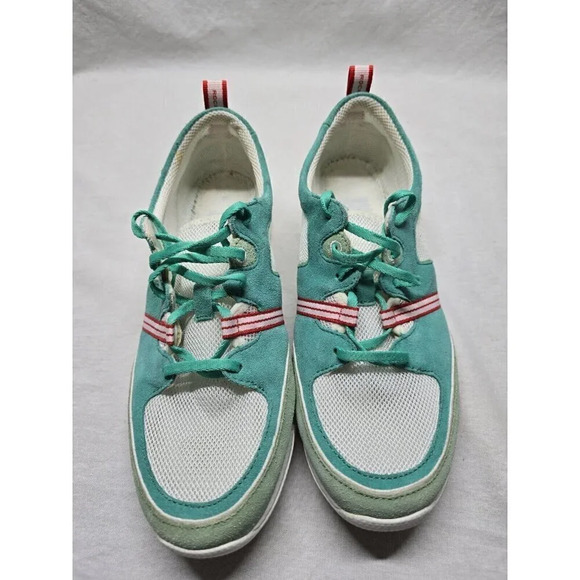 Rockport Walkability Women's Shoes Size 8.5 M White & Turquoise- No Insoles - Picture 4 of 12